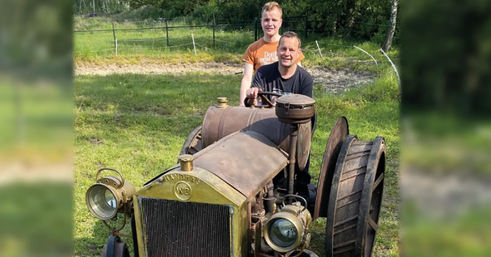 Thema Hanomag door Anton van Zeeland met zijn zoon