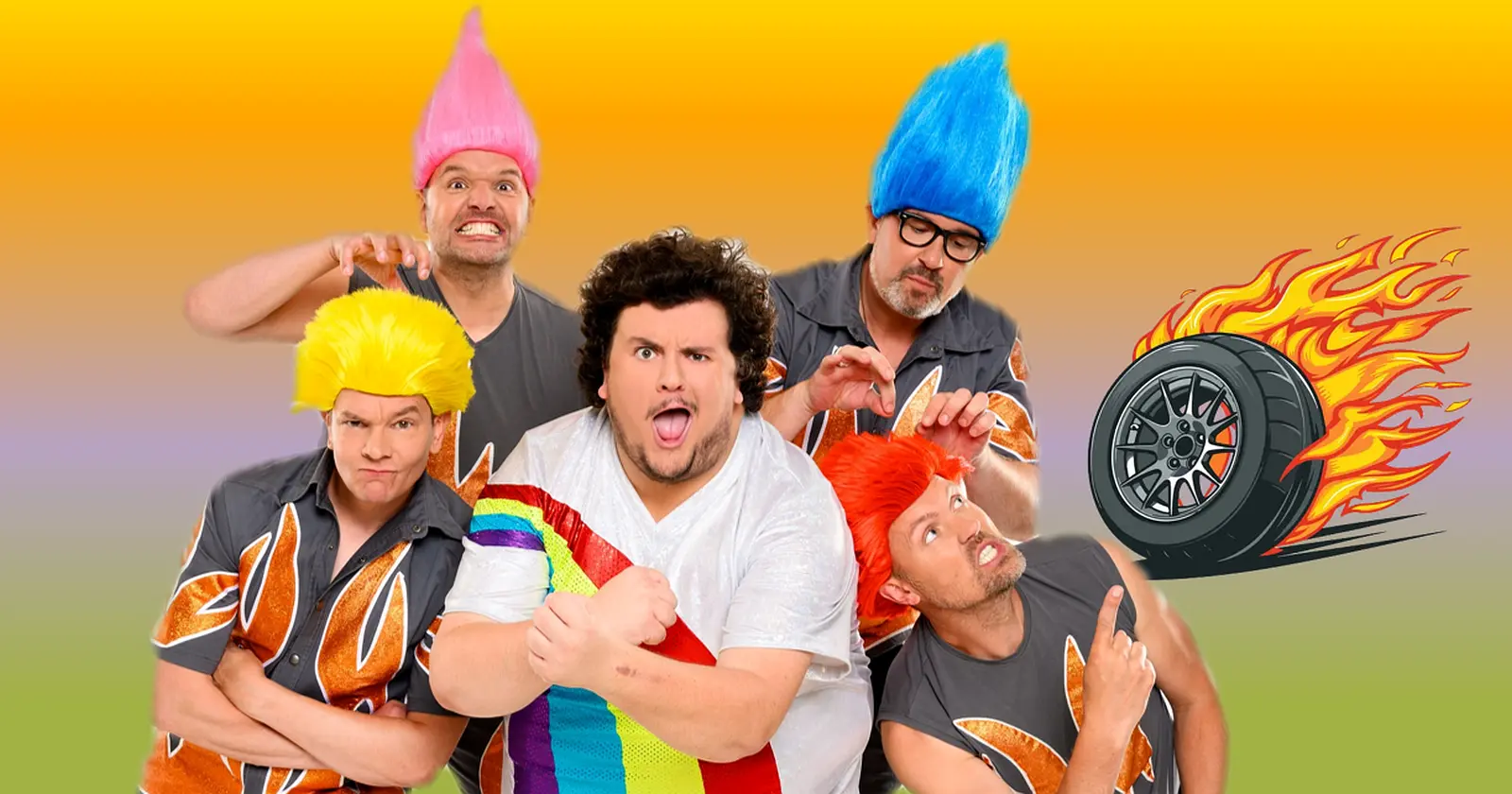 bandleden, Magere Hein, DiKKeSnAAr, Tilbal, Laars Oelrieg, Bifi